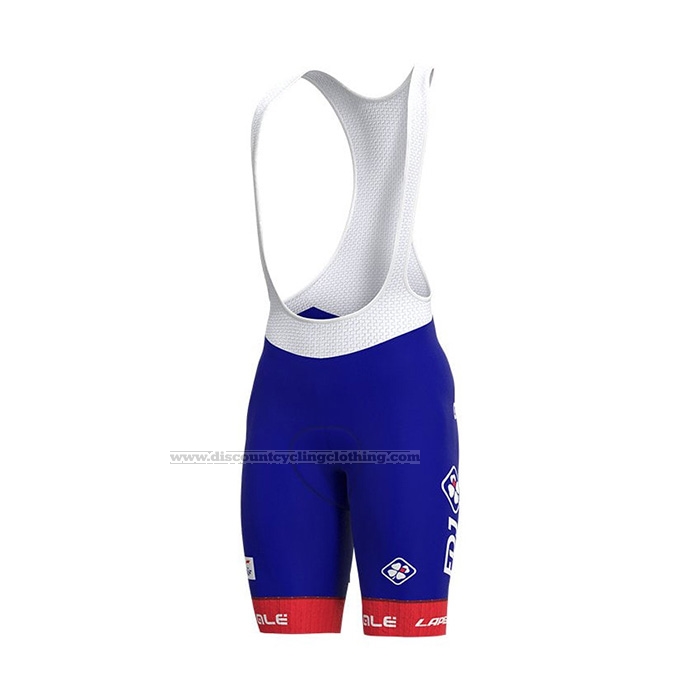 2022 Wind Vest Groupama-FDJ White Blue Short Sleeve and Bib Short